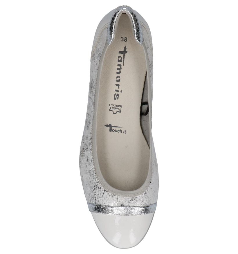 Tamaris Ballerines en Blanc en cuir verni (214215)