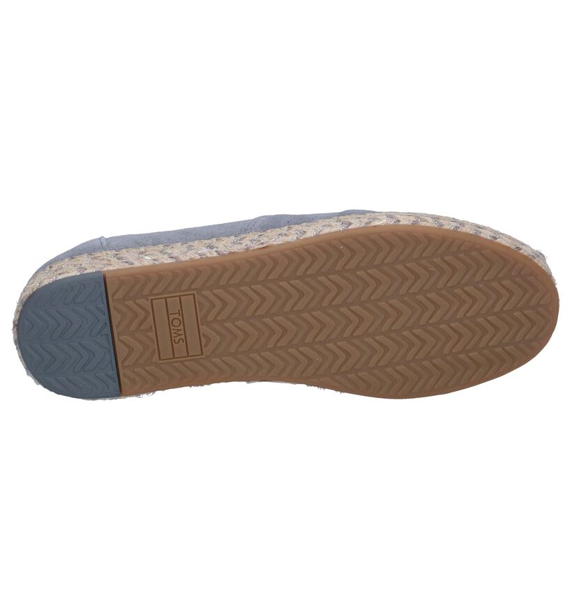 Blauwgrijze Espadrilles Toms in nubuck (242051)