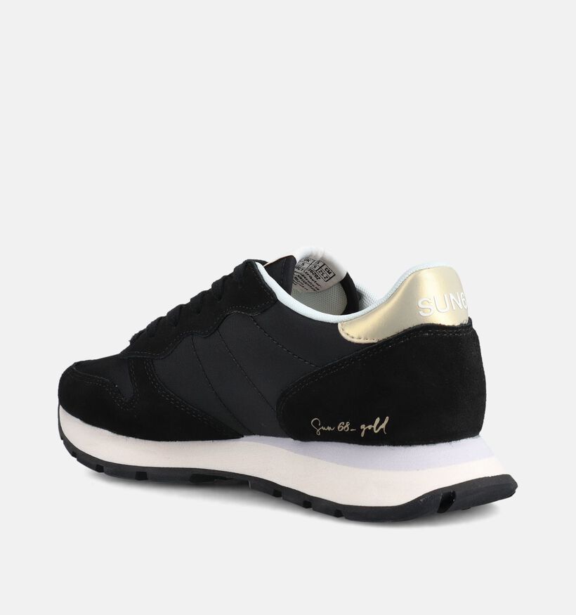 Sun68 Ally Gold Baskets en Noir pour femmes (368714) - pour semelles orthop&eacute;diques
