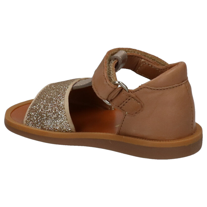 Pom d'Api Poppy Tao Easy Sandales en Cognac pour filles (322881)