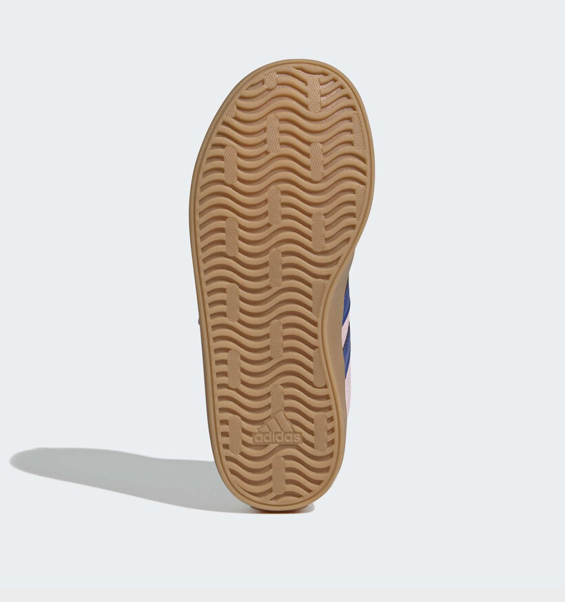 adidas VL Court 3.0 Roze/Blauwe Sneakers voor meisjes (372829) - geschikt voor steunzolen