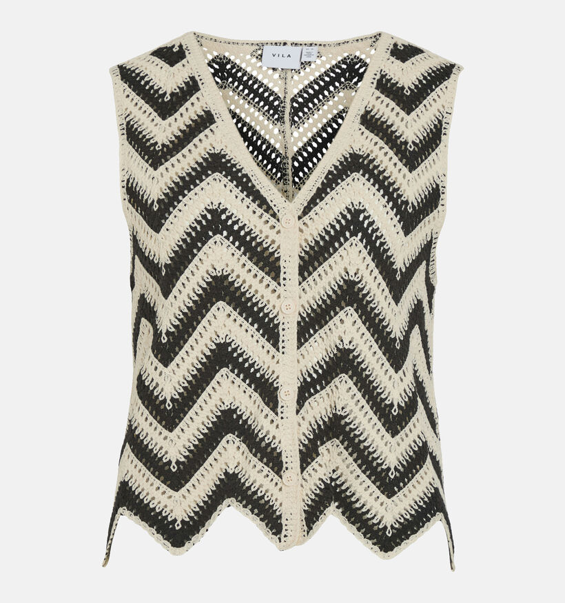 Vila Serilada Débardeur crochet en Noir pour femmes (357186)