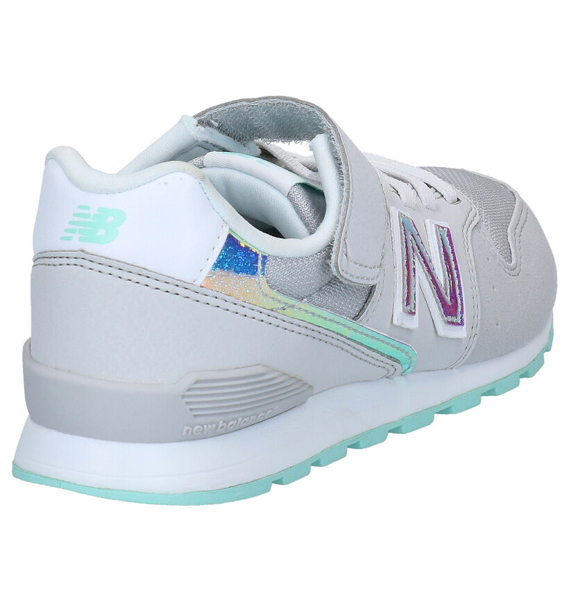 New Balance YV996 Baskets en Gris en simili cuir (276831)