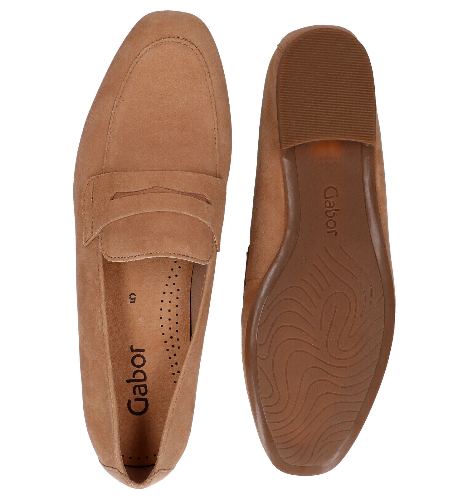 Gabor Cognac Loafers Dames Lage schoenen Online op TORFS.BE
