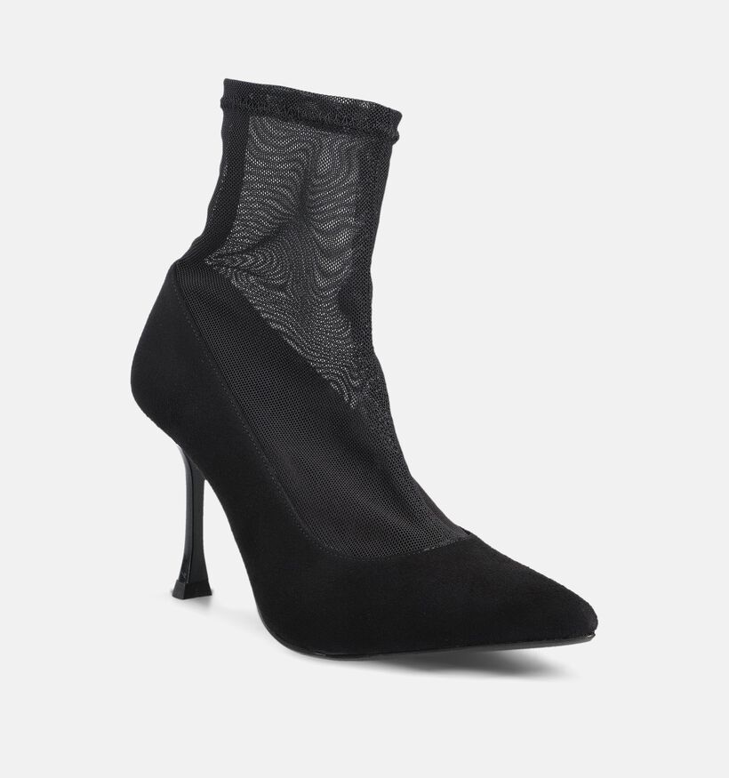 March23 Vasco Black Mesh Zwarte Pumps voor dames (364195)