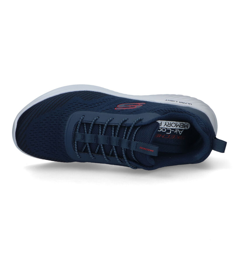 Skechers Bounder Baskets en Bleu pour hommes (326285) - pour semelles orthopédiques