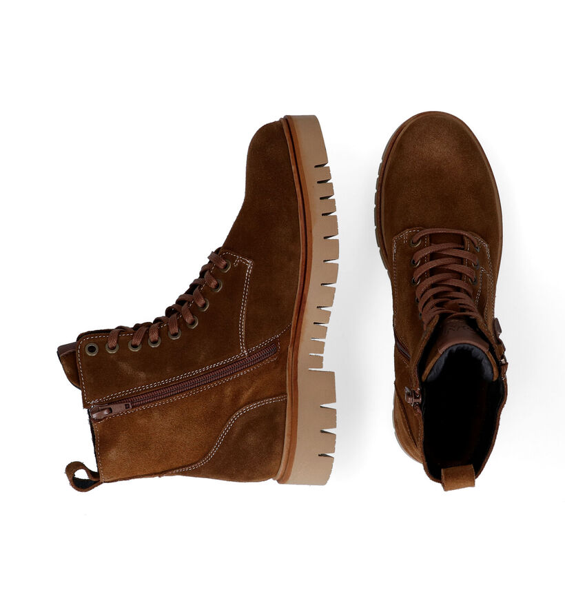 River Woods Aurelie Cognac Bottines in daim (298392)