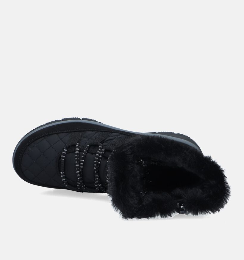 Skechers Easy Going Moro Street Bottes de neige en Noir pour femmes (346518)