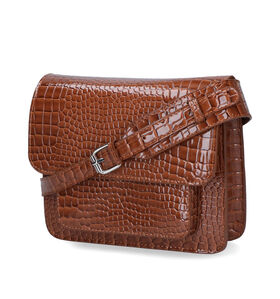 Hvisk Cayman Pocket Bruine Crossbody Tas in kunstleer (323806)