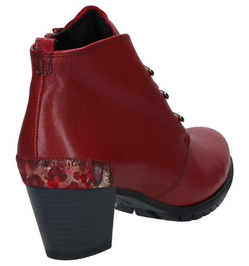 Gabor Bottillons en Rouge en cuir (260506)