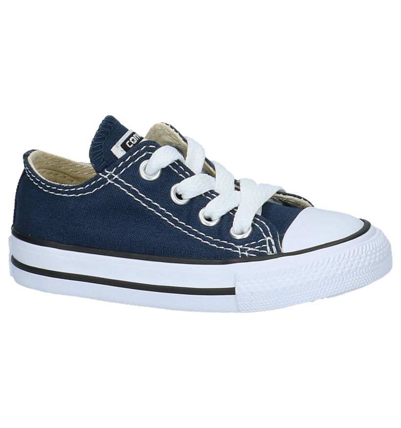 Converse Chuck Taylor All Star OX Baskets en Bleu en textile (266024)