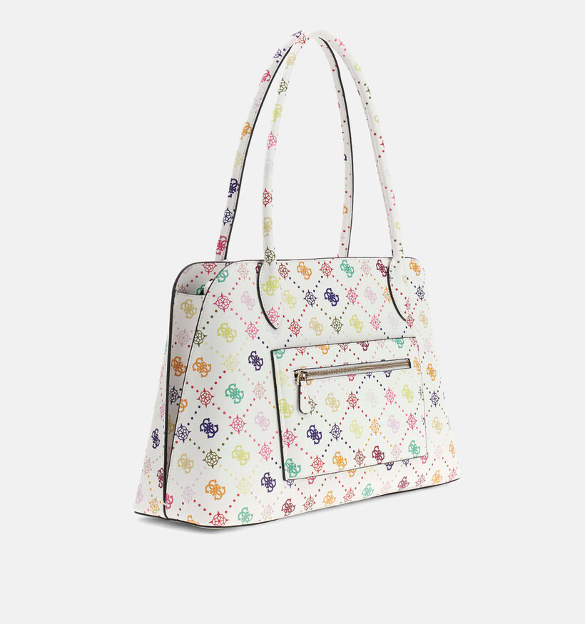 Guess Multi Logo Grote Witte Handtas voor dames (372399)