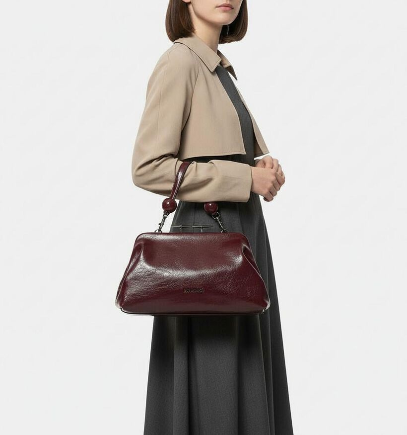 Bulaggi Crinkle Bordeaux Retro Handtas voor dames (364785)