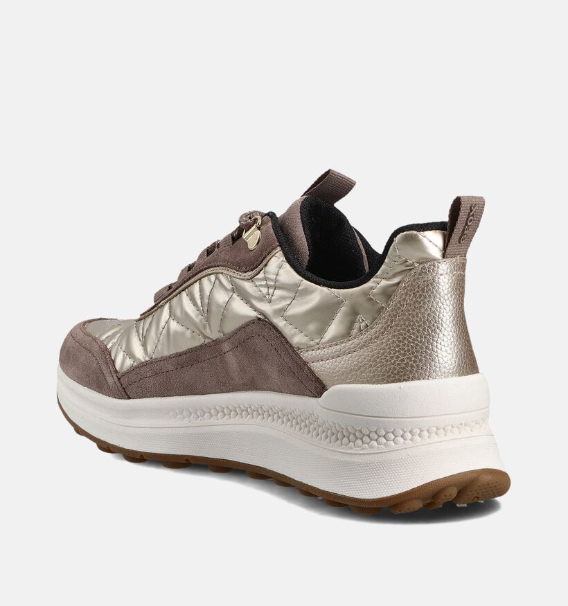 Geox Taupe Sneakers voor dames (360130) - geschikt voor steunzolen