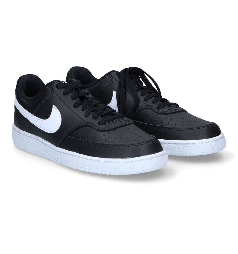 Nike Court Vision Baskets en Noir pour hommes (317112) - pour semelles orthopédiques