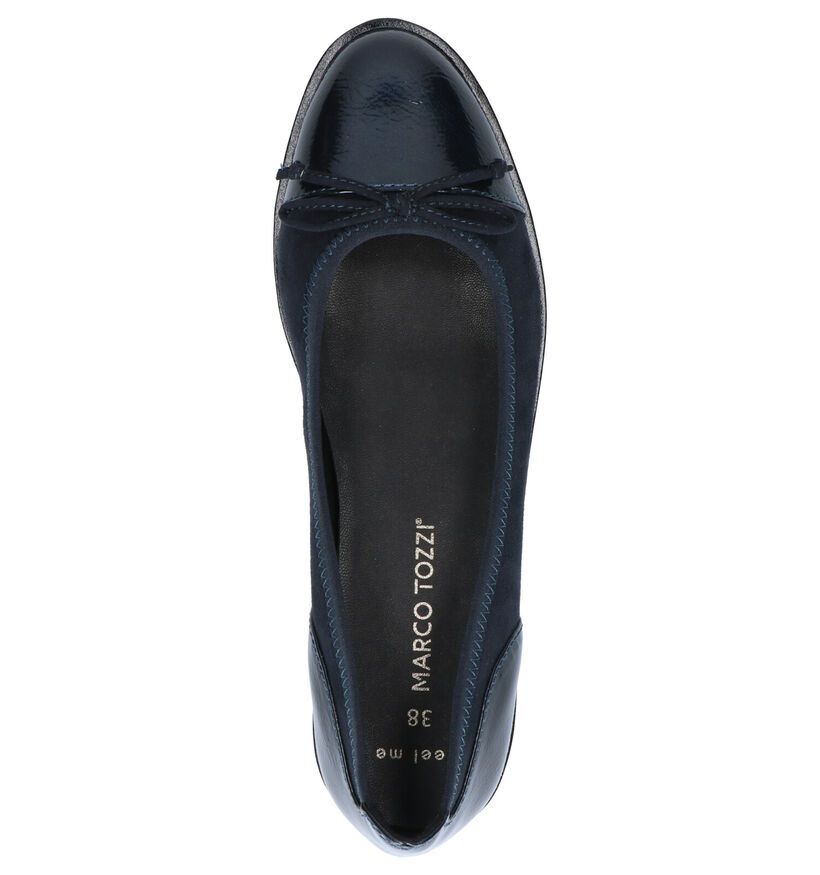 Marco Tozzi Ballerines en Bleu foncé en simili cuir (253781)