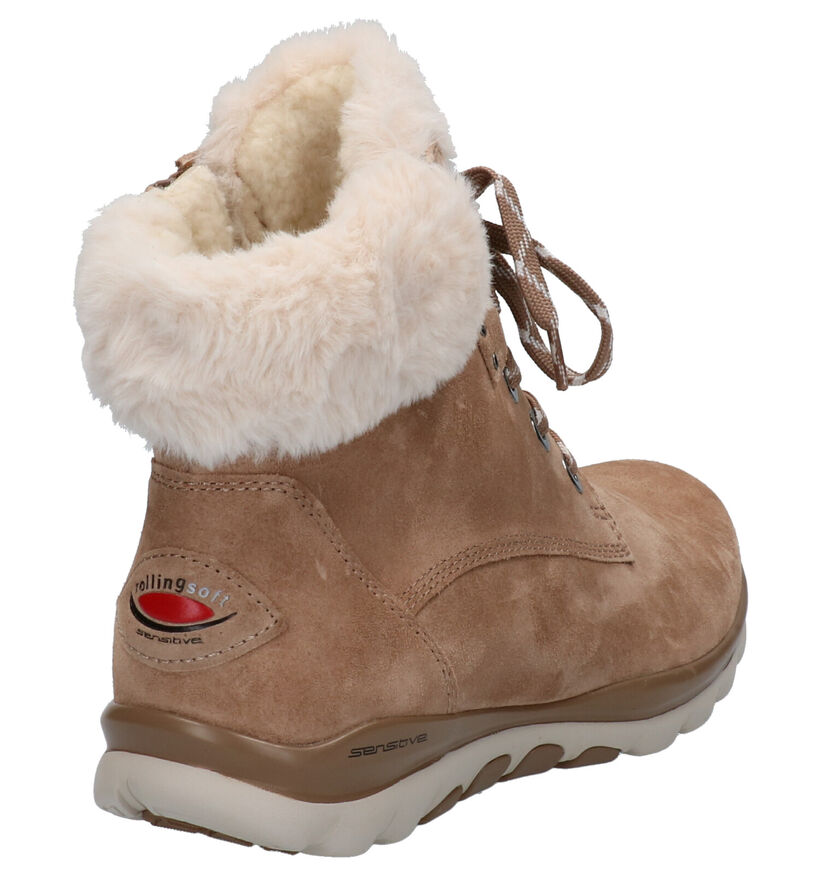 Gabor RollingSoft Boots Beige in daim (260192)