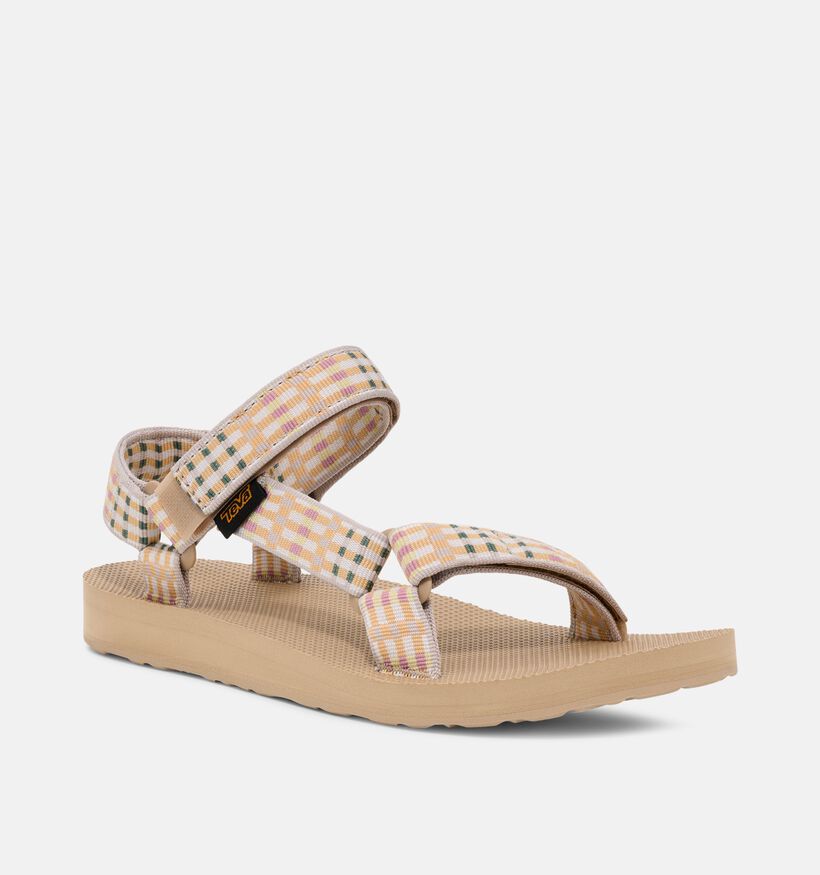 Teva Original Universal Sandales plates en Taupe pour femmes (354697)