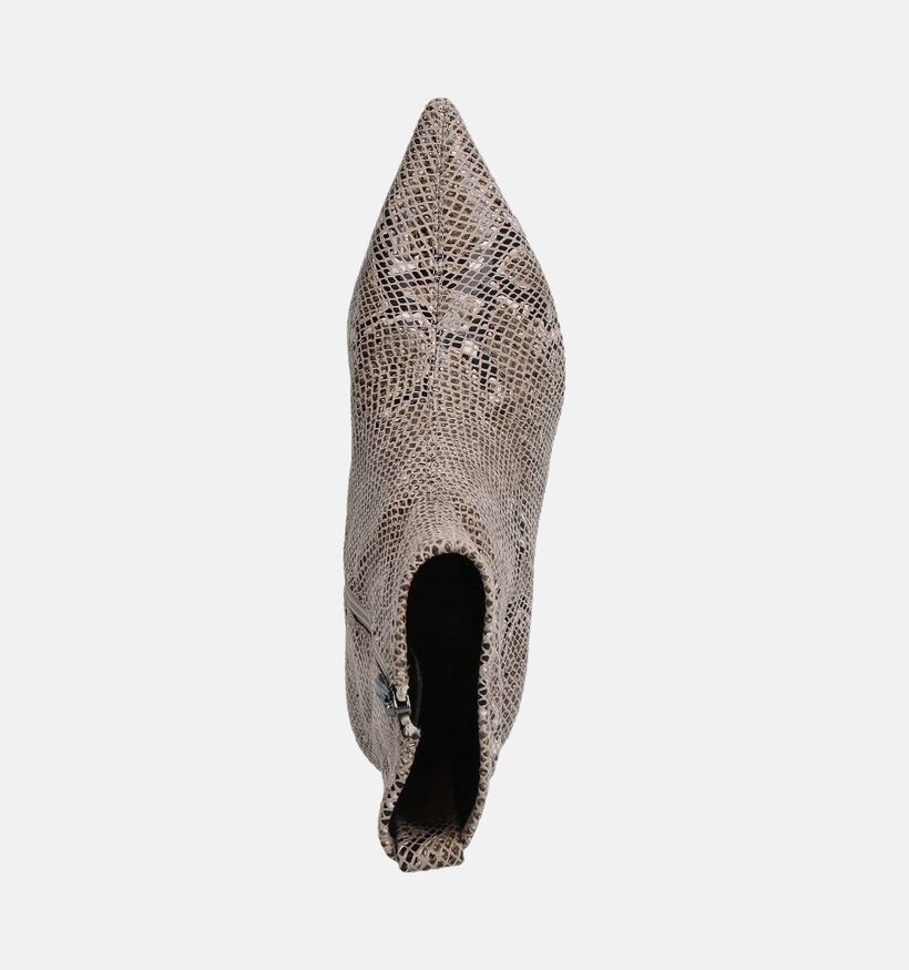 Tamaris Snake Bruine Enkellaarzen Slangenprint voor dames (360653)