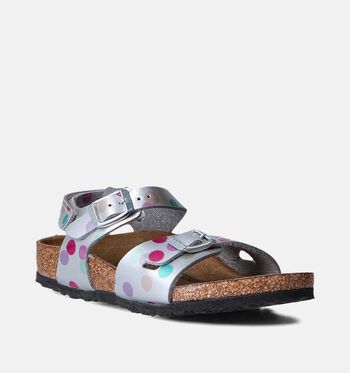 Birkenstock Sandalen White/Electric Metallic Copper/Electric Metallic Silver Dots