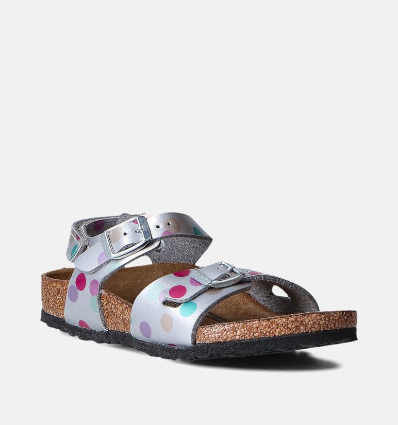 Birkenstock Rio Zilveren Sandalen voor meisjes (352406)