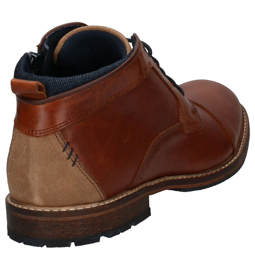 Bullboxer Chaussures hautes en Cognac en cuir (276993)