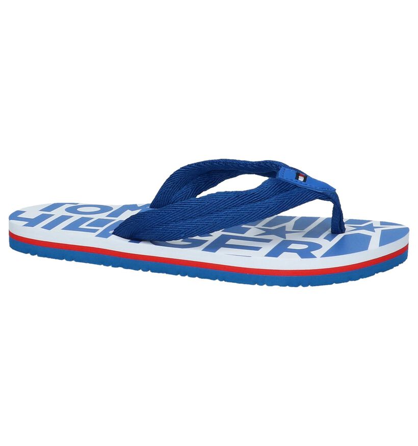 Teenslippers Blauw Tommy Hilfiger in stof (215849)