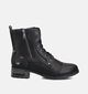 Mustang Boots à lacets en Noir pour femmes (364322)
