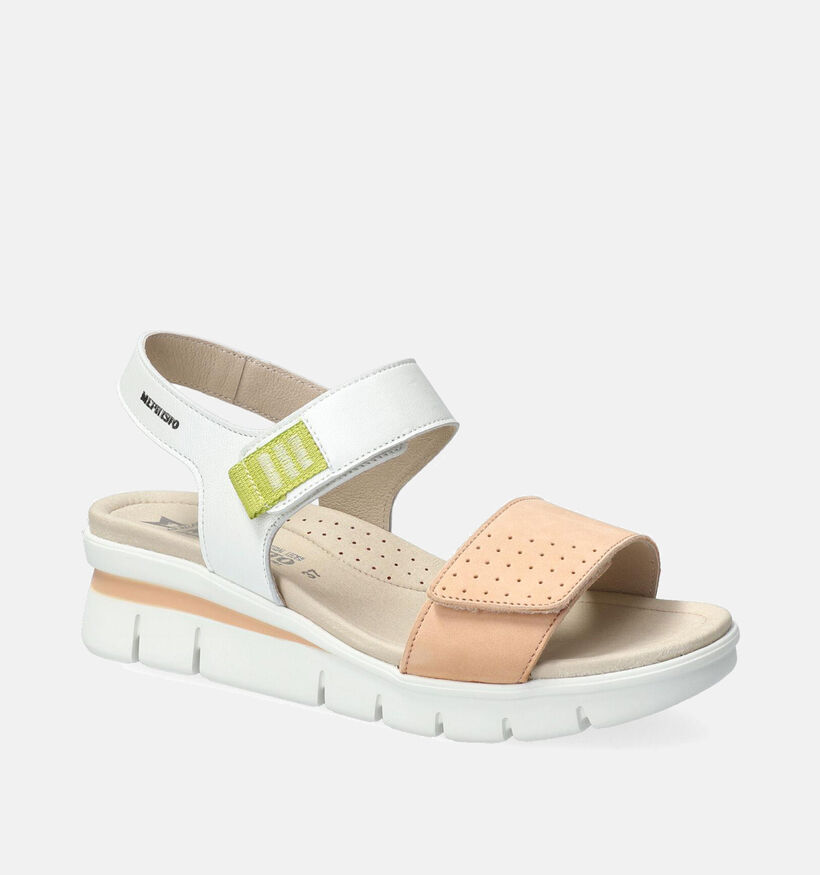Mephisto Rosane Sandales avec talon compensé en Blanc pour femmes (354285)