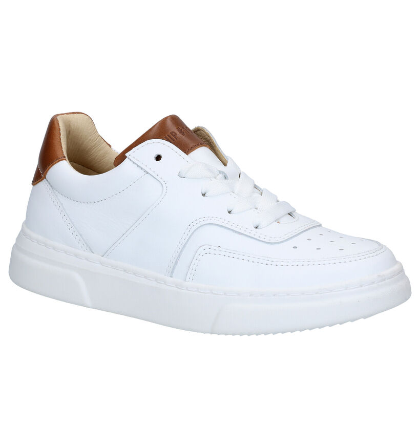 Hip Chaussures à fermeture éclair/lacets en Blanc en cuir (288290)