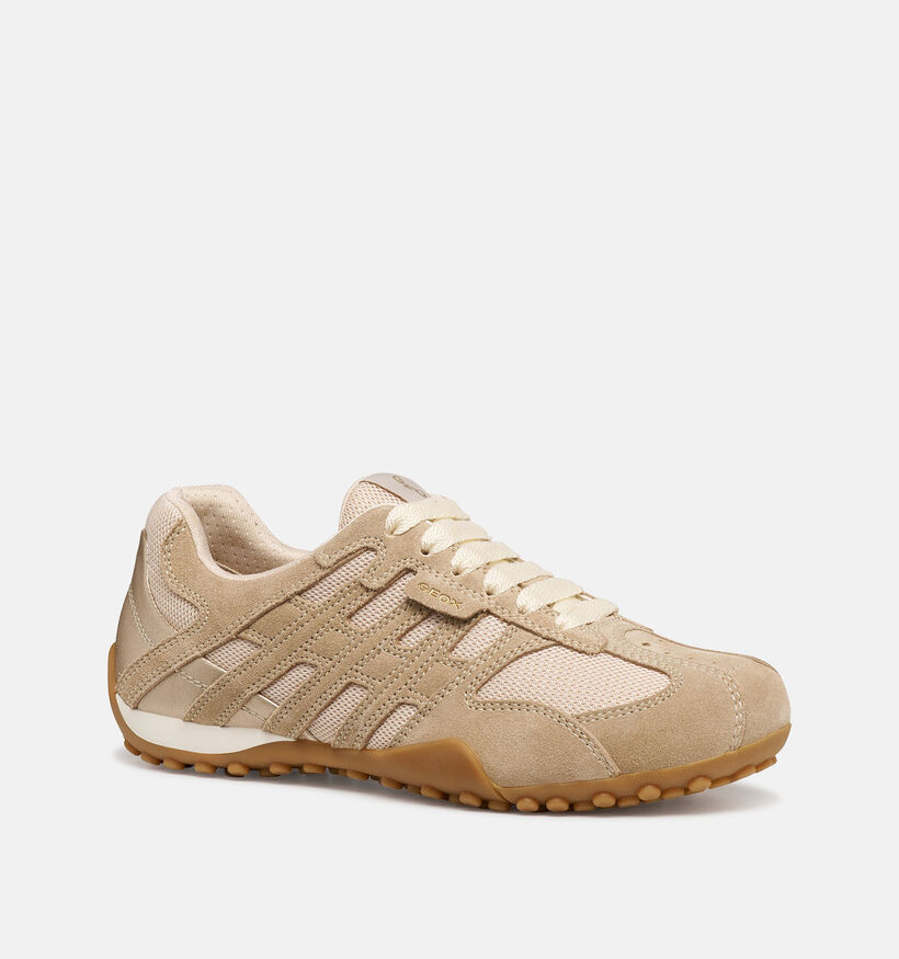 Geox Snake Original Baskets casual en Marron pour femmes (368486) - pour semelles orthop&eacute;diques