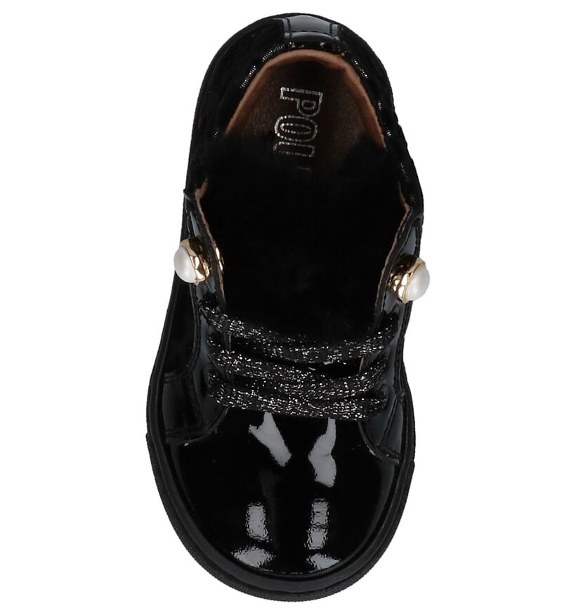 Poldino Chaussures hautes en Noir en cuir verni (224083)
