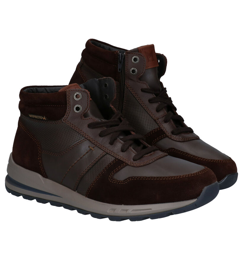 Mephisto Boran Bruine Hoge Schoenen in leer (282273)