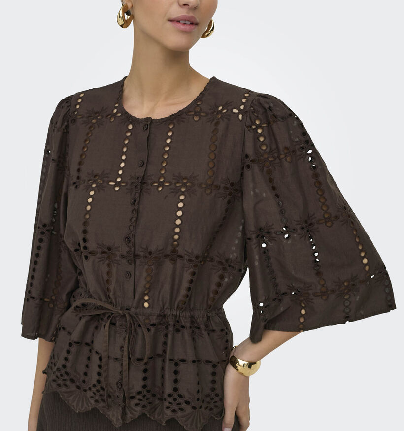 JDY Jojo Donkerbruine Blouse voor dames (375138)