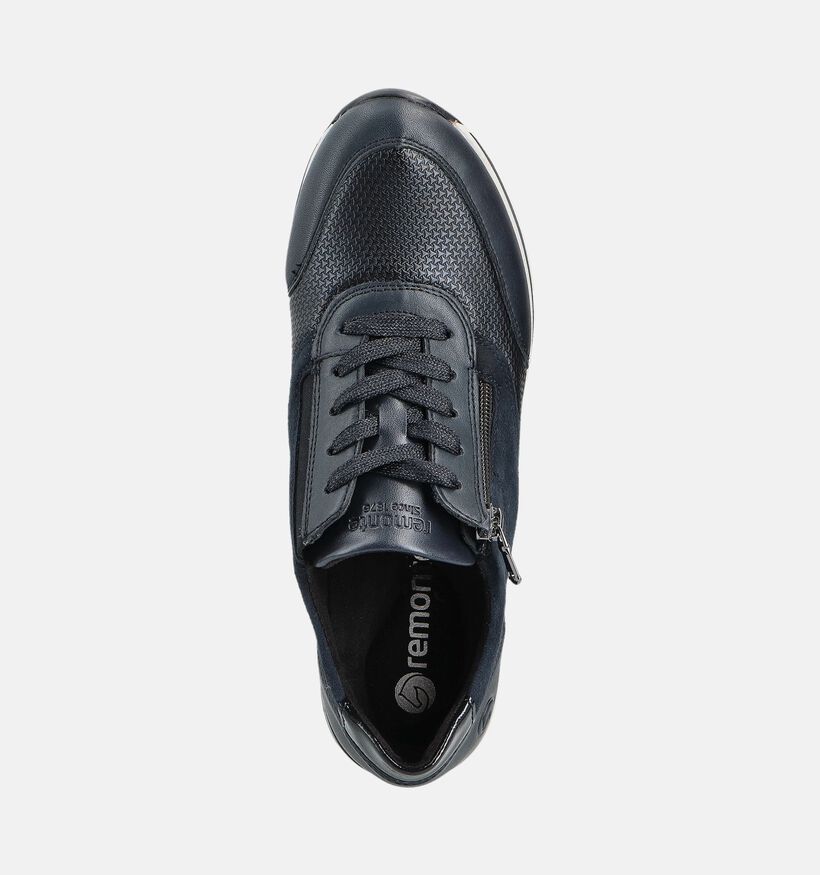 Remonte Donkerblauwe Veterschoenen voor dames (360411) - geschikt voor steunzolen