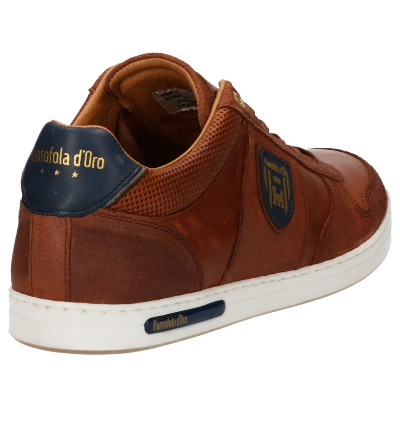 Pantofola d'Oro Milito Chaussures à lacets en Cognac pour hommes (305441) - pour semelles orthopédiques