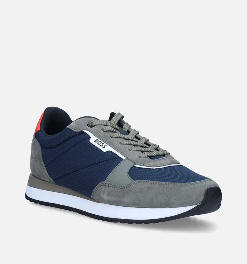BOSS Kai Runn Chaussures avec lacets en Bleu pour hommes (343646) - pour semelles orthopédiques