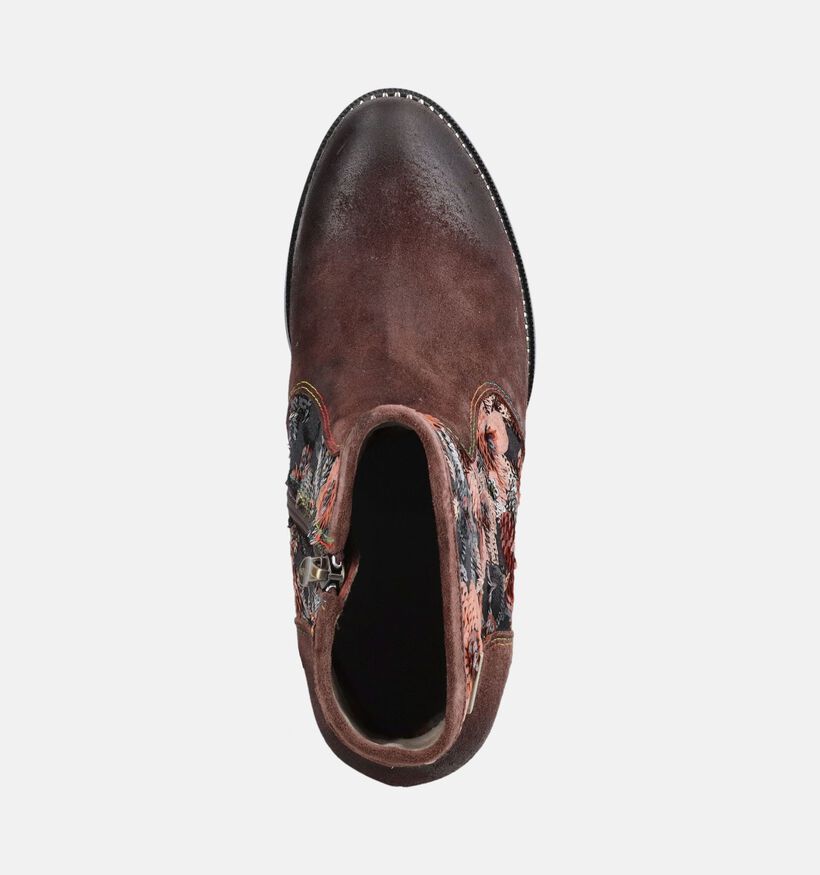 Laura Vita Oliveo 11 Bottines en Brun fonc&eacute; pour femmes (381117)