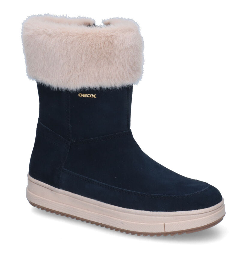 Geox Rebecca Blauwe Korte Laarzen in faux fur (317658)