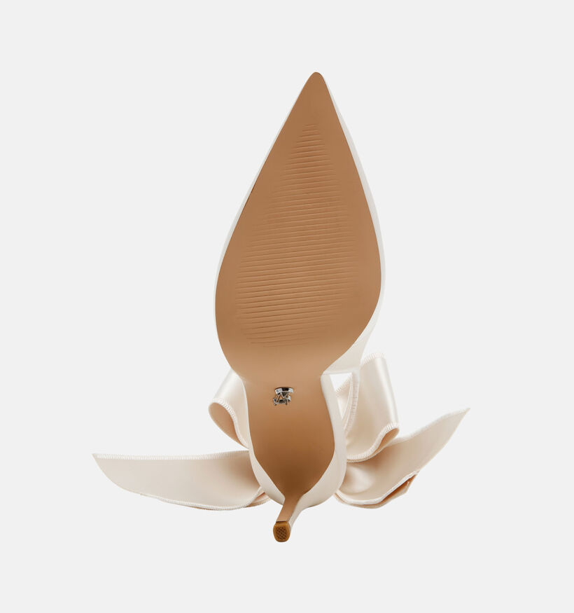 Steve Madden Teacup Ivory Satin Witte Pumps voor dames (379918)