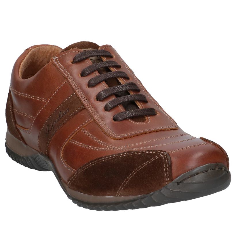 Zwarte Casual Veterschoenen Australian Owen in leer (251254)