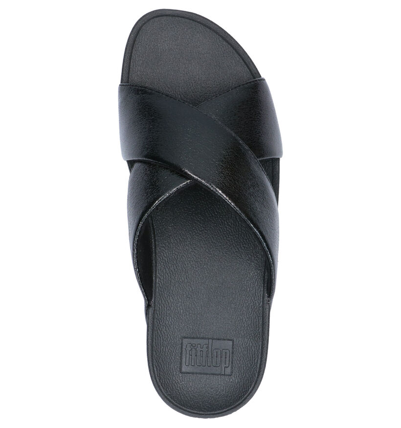 FitFlop Lulu Nu-pieds en Noir en simili cuir (265909)