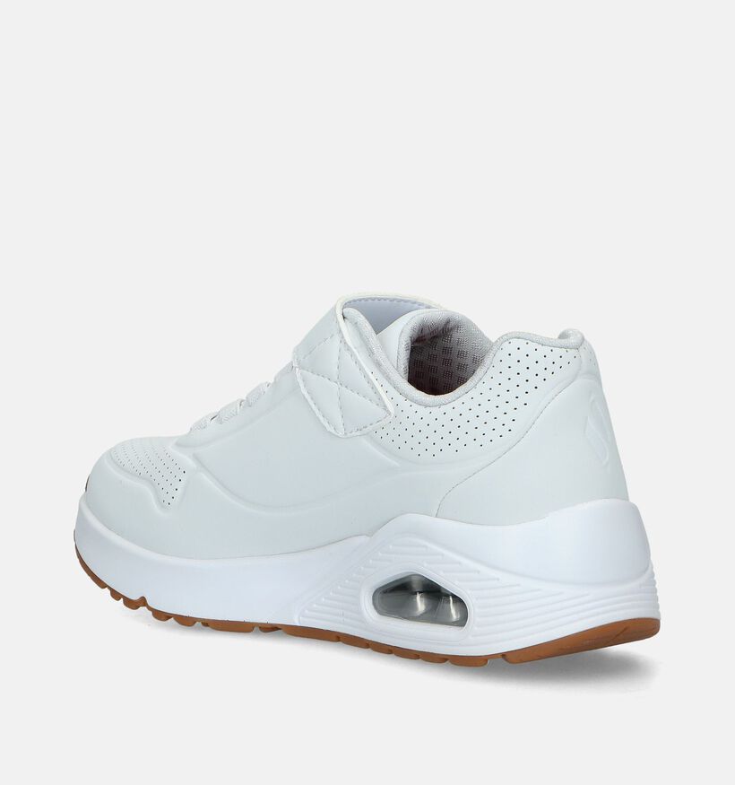 Skechers Uno Air Blitz Witte Sneakers voor jongens, meisjes (335695)