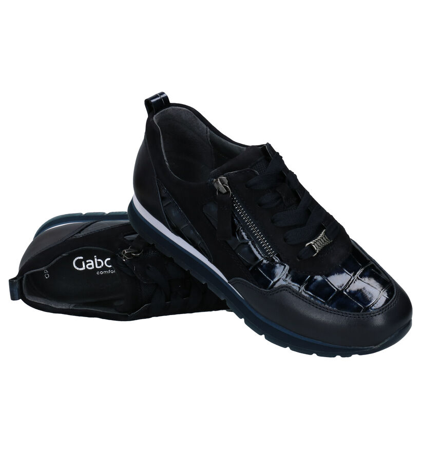 Gabor OptiFit Chaussures basses en Bleu en cuir (282286)