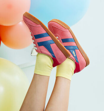 Gola Low Baskets Coral Pink/ Moonlight/ Raspberry/Cerise/chalk Pink/air/surf/plum/terracotta