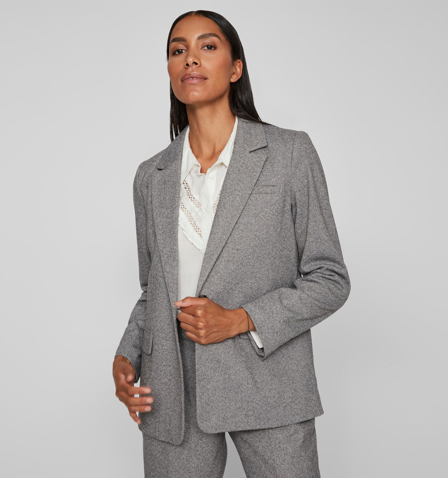 Grijze blazer dames on sale