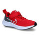 Nike Star Runner 3 Baskets en Rouge pour filles, garçons (316253)