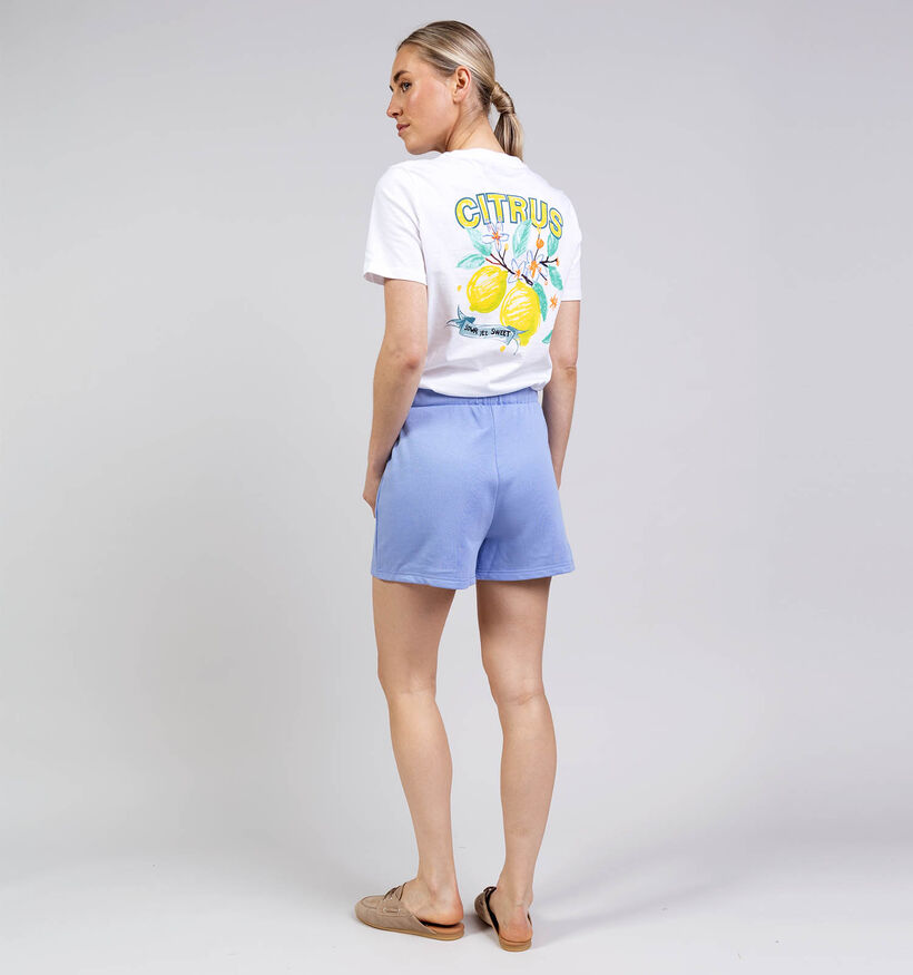 Pieces Chilli Summer String Shorts Blauwe/Oranje Short voor dames (367042)