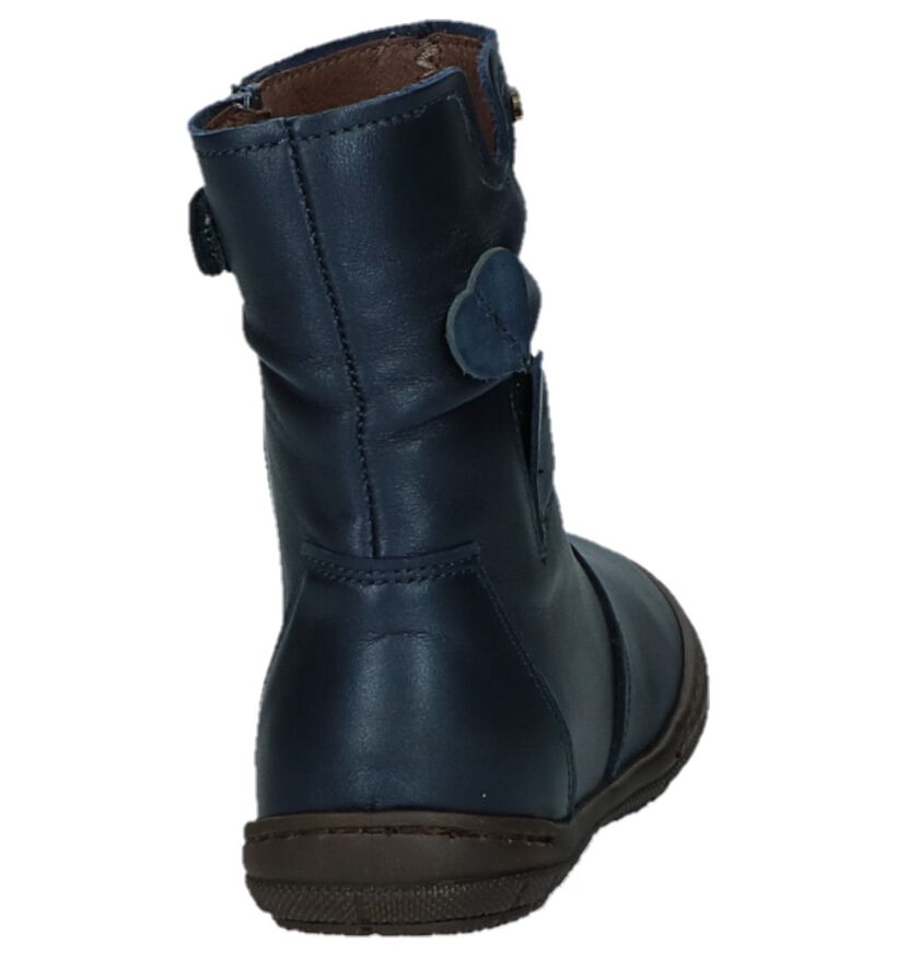 STONES and BONES Bottes basses en Bleu foncé en cuir (223388)