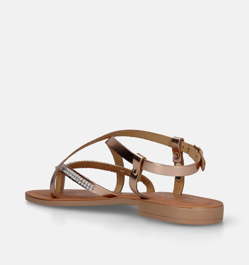 Scapa Gouden Platte sandalen voor dames (338560)